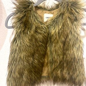 Faux fur vest